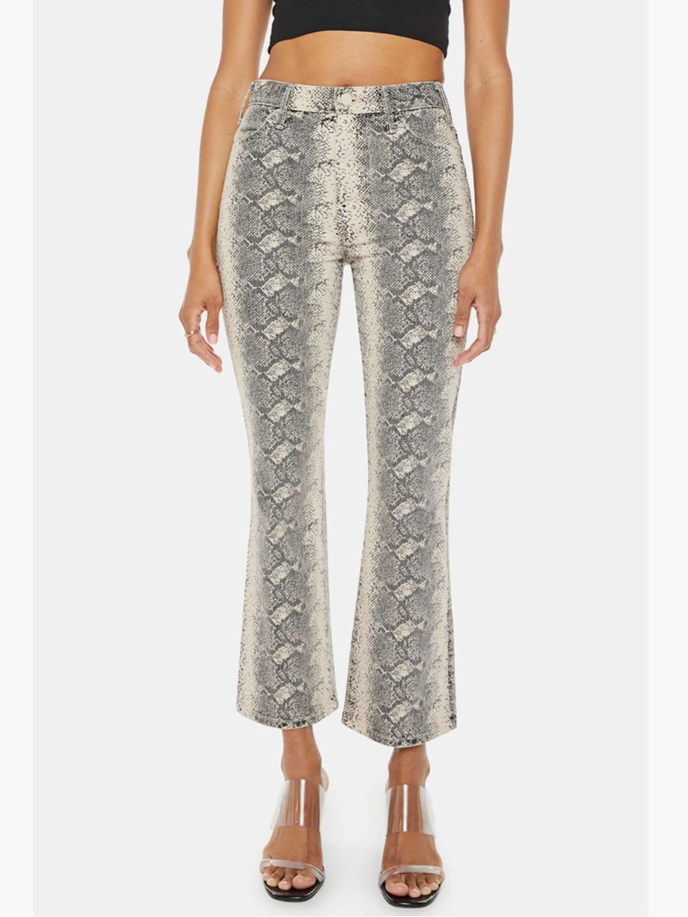 Mother Jeans The Hustler Flood Ankle Wide Leg Jeans in Boa Babe New! - Picture 4 of 16